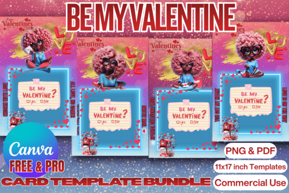 Download Be My Valentine Treat Card Templates - Premium Resources