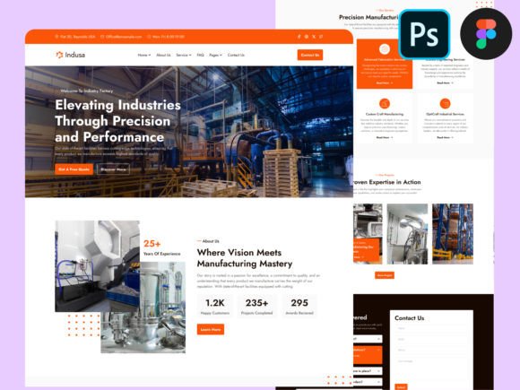 Download Industry &amp; Factory Website Design UI - Website design Collection