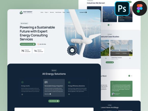 Download Consulting Website Design Figma &amp; Psd - Website design Collection