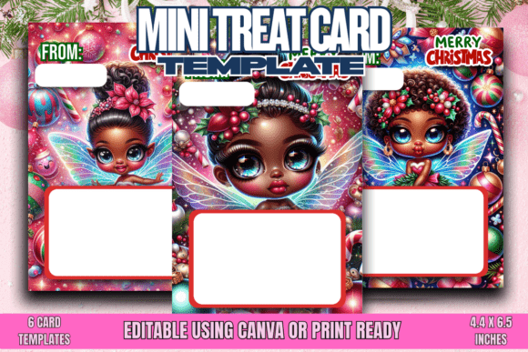 Download Christmas Fairy Mini Treat Cards - Premium Resources