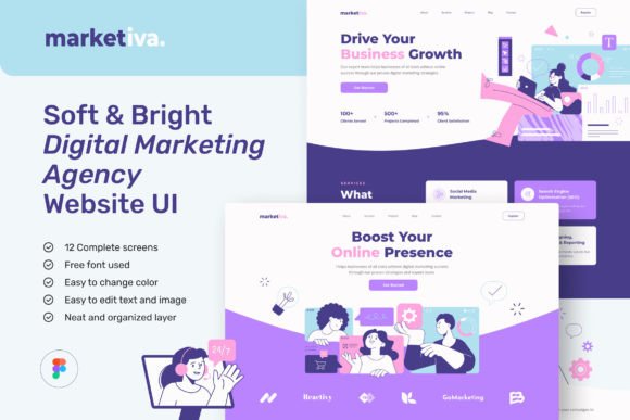 Download Digital Marketing Agency Website Design - Website design Collection