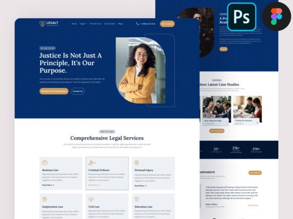 Download Consulting Website Design Figma &amp; Psd - Website design Collection