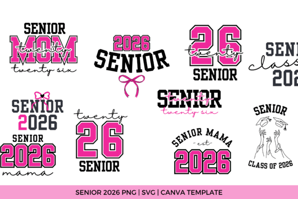 Download Senior 2026 PNG SVG Bundle - Graduation - Premium Resources